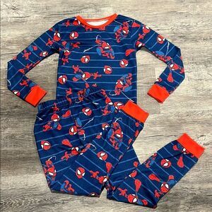 Spider-Man Kids Pajamas - Blue and Red - 8